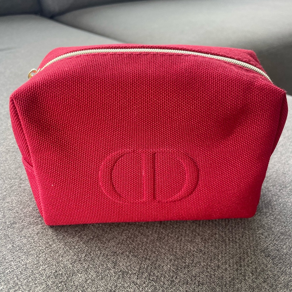 Dior Scarlet Pouch with Gold Accent